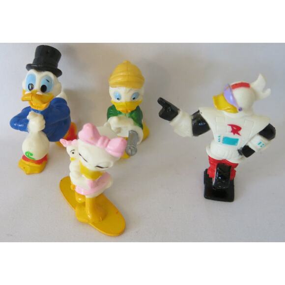 Vintage DISNEY DUCKTALES Set 4 Kelloggs Cereal 1991 Scrooge Daisy Gizmo Louie - Picture 1 of 7